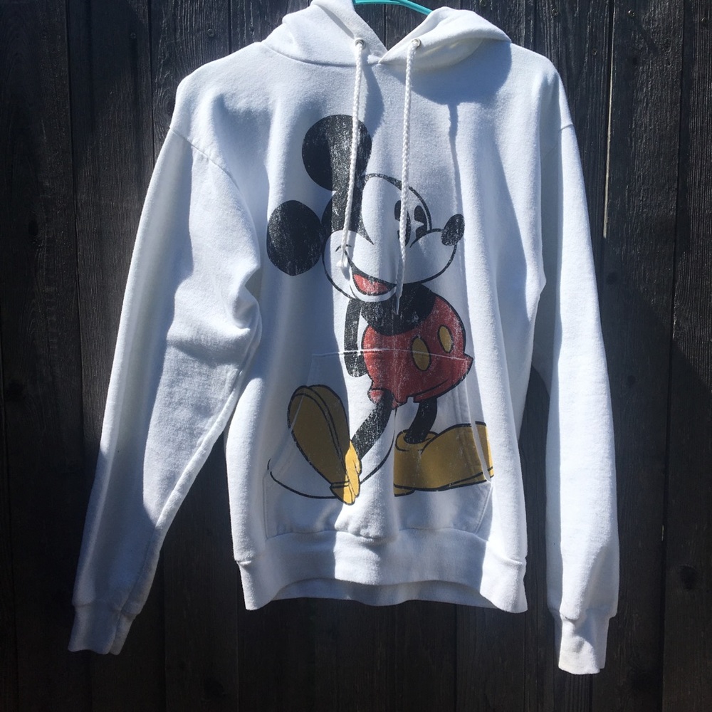 Mickey Mouse white hoodie